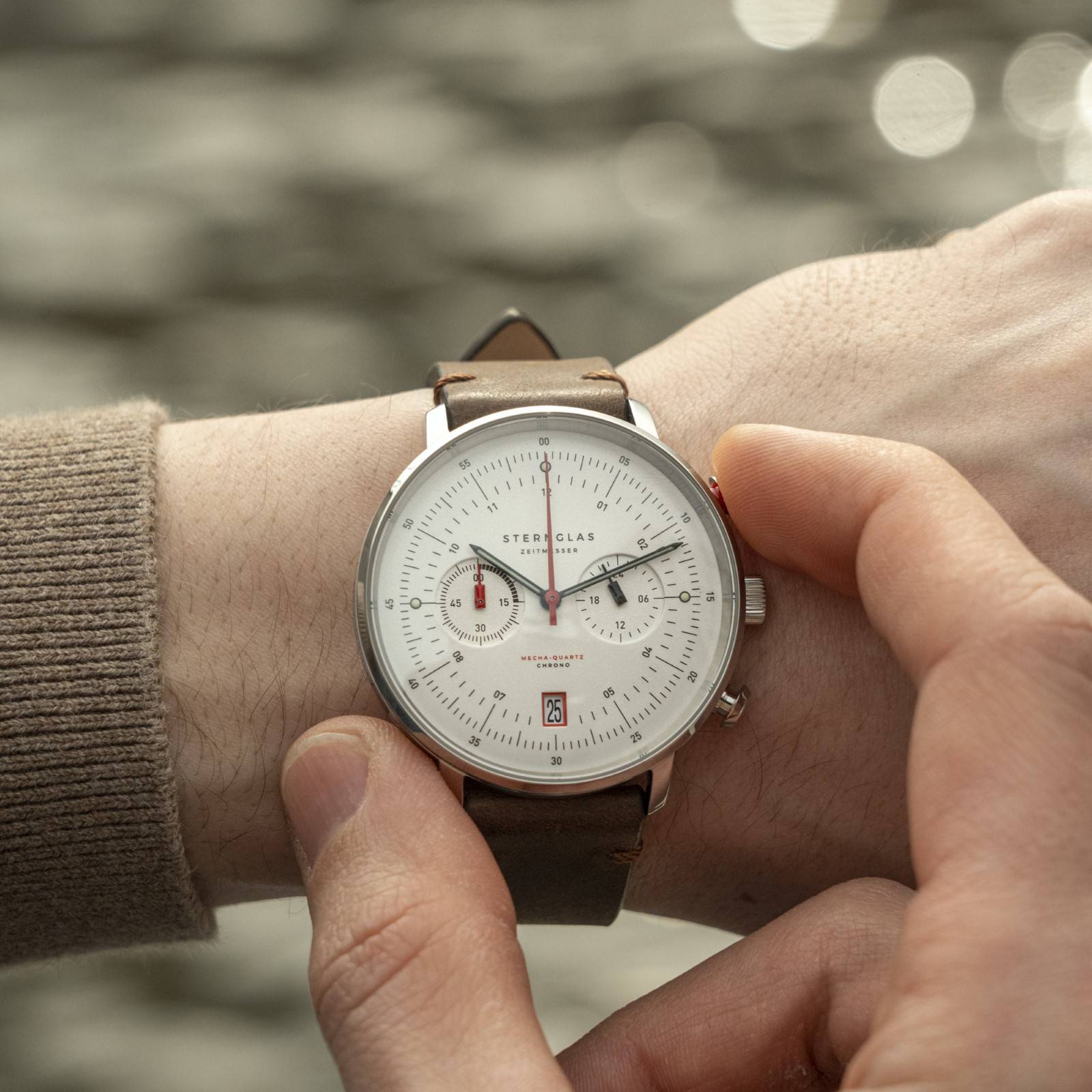 STERNGLAS Hamburg Chrono Silver - Image 4