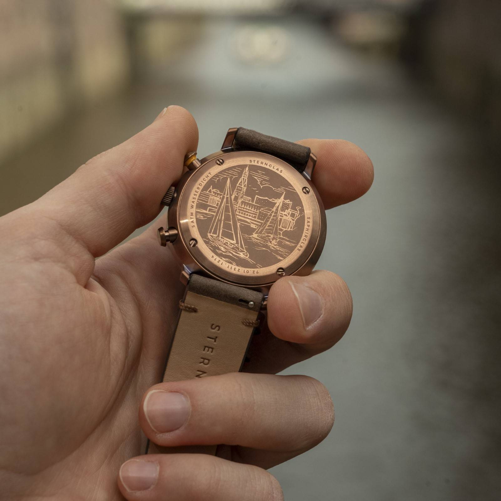 STERNGLAS Hamburg Chrono Dark Green - Image 4