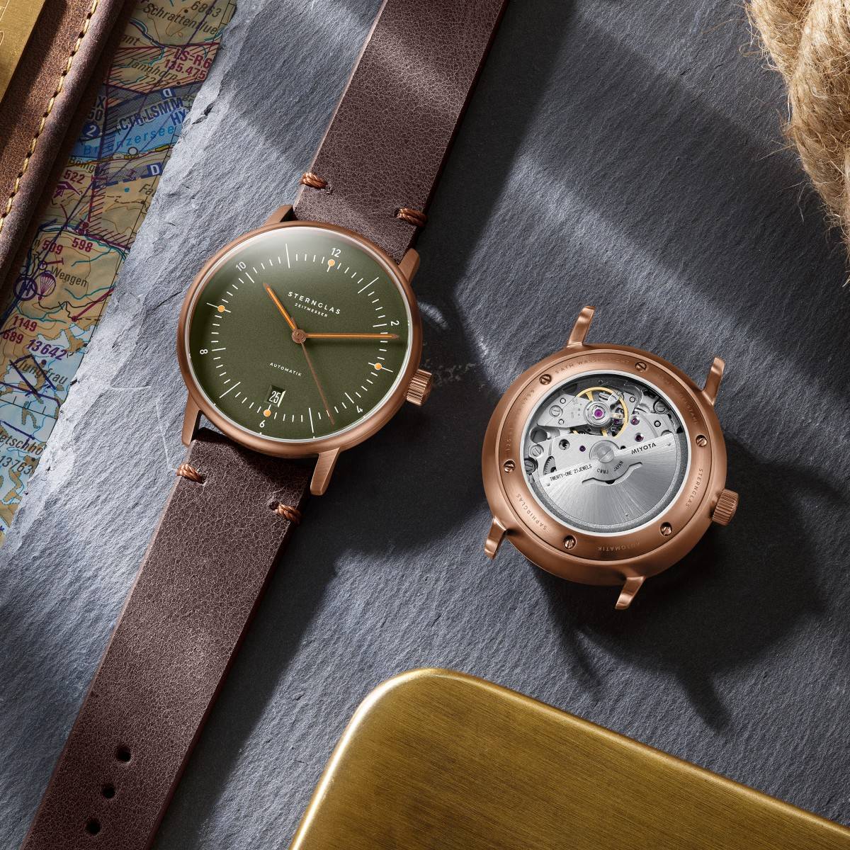 STERNGLAS Naos Automatik Dark Green - Image 6