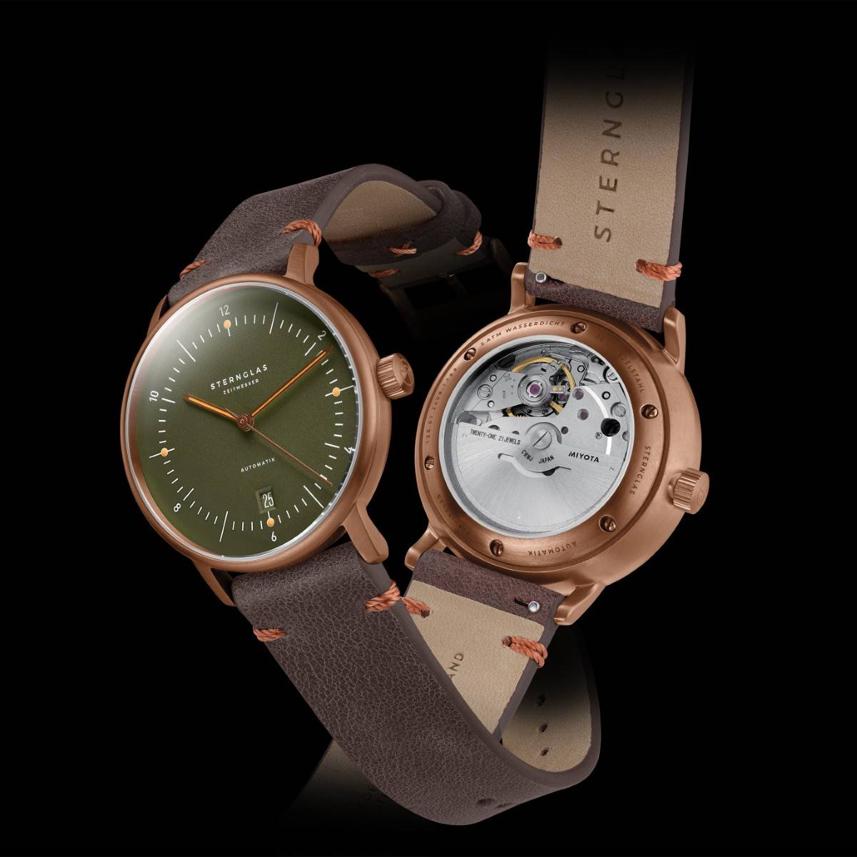 STERNGLAS Naos Automatik Dark Green - Image 7